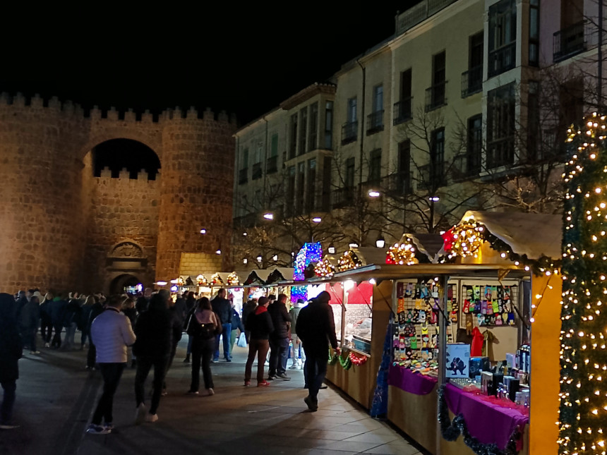 El mercado de Navidad en Ávila